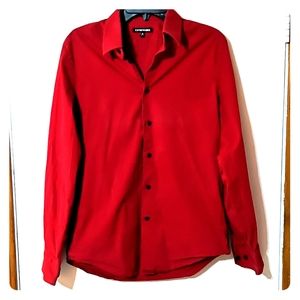 Express Button Up Dress Long Sleeve Shirt